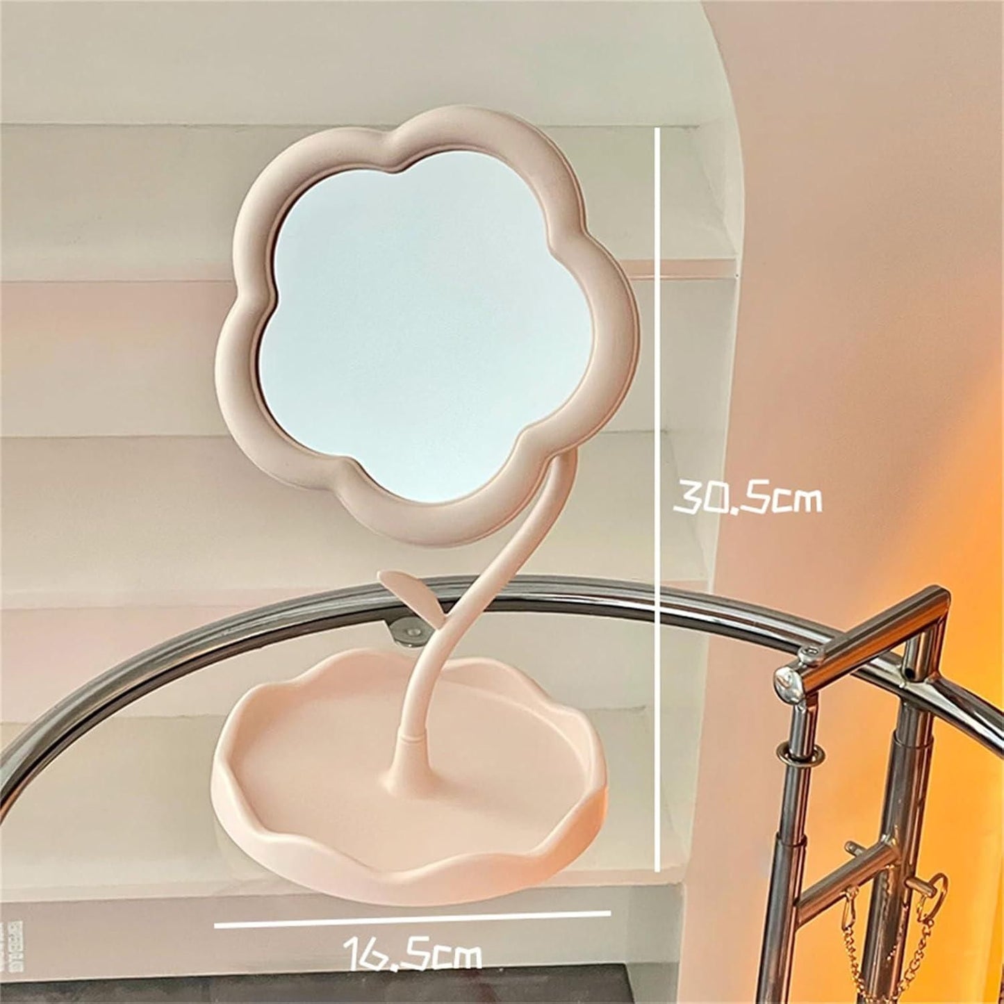 Flower Shape Makeup Mirror