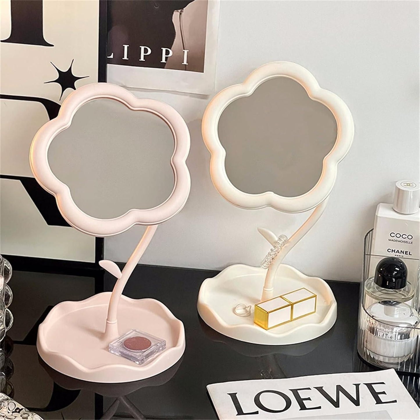 Flower Shape Makeup Mirror
