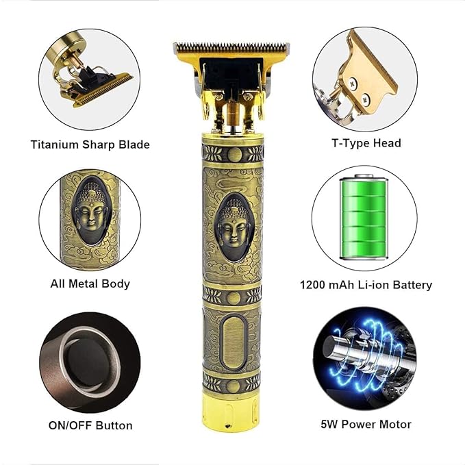 Buddha Electric Pro Hair Clippers Trimmer Hair Cutting Grooming Kit